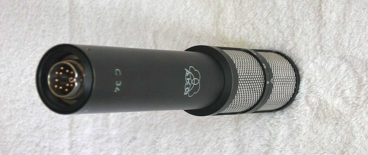 NEAR-MINT AKG C34 Stereo Multi-Pattern Condenser Microphone