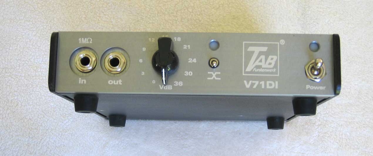 TAB-Funkenwerk V71 Tube Direct Box DI [Designed by Oliver Archut]