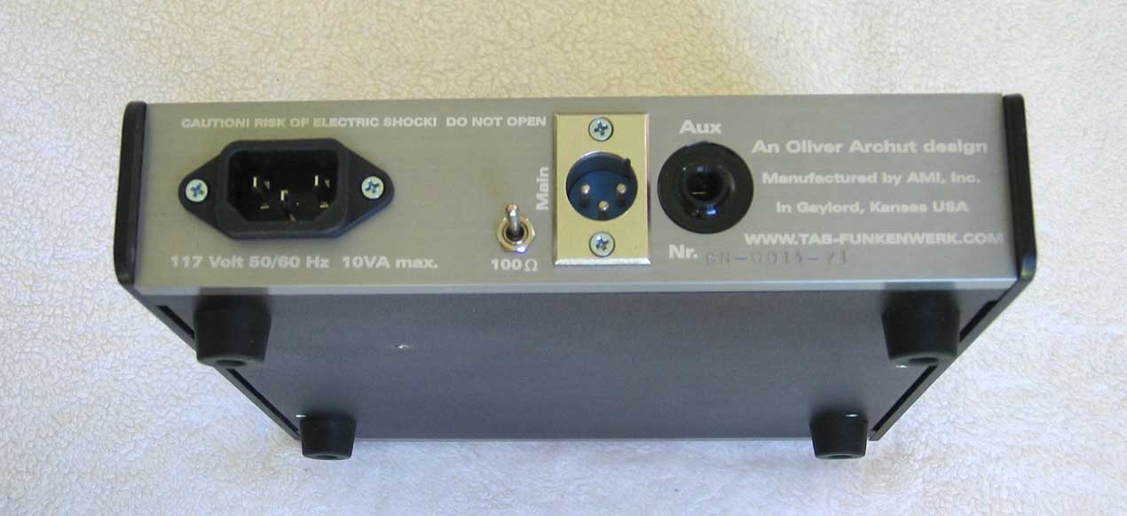 TAB-Funkenwerk V71 Tube Direct Box DI [Designed by Oliver Archut]