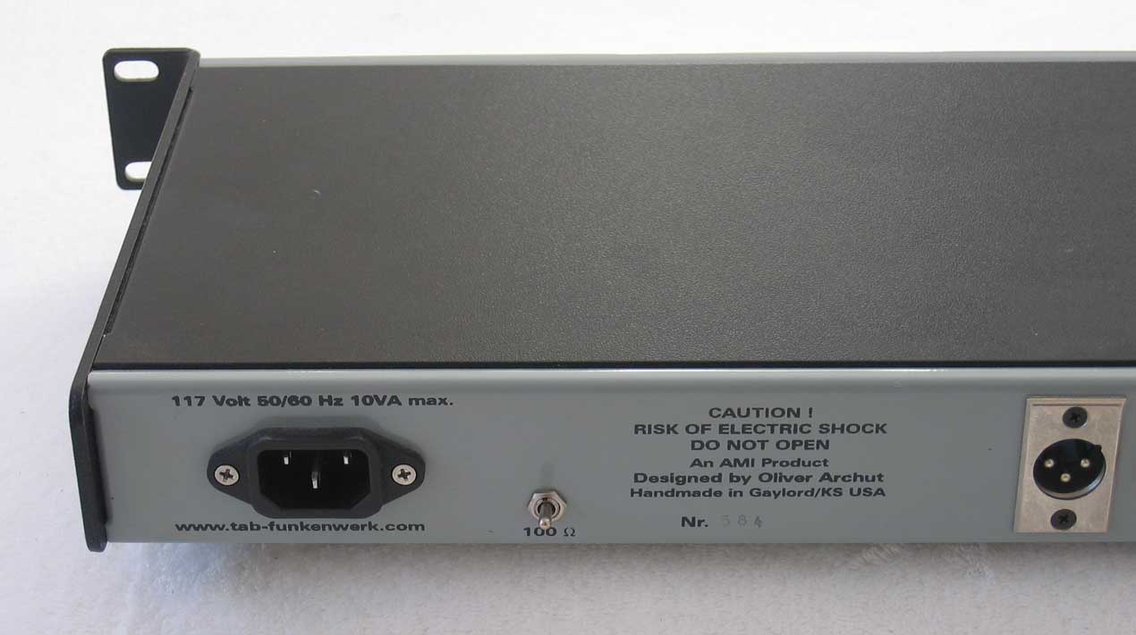 TAB-Funkenwerk V78M Tube Preamp by Oliver Archut