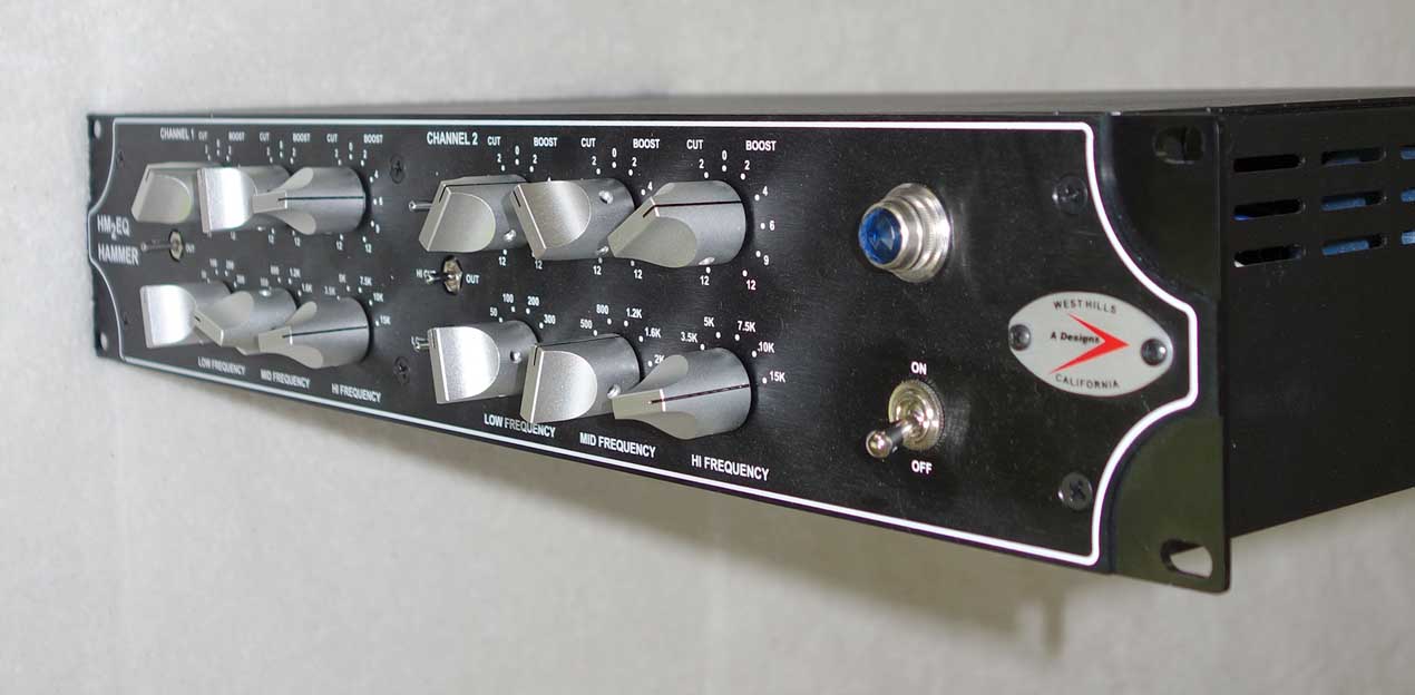 A Designs HM2EQ Hammer Dual-Channel Tube EQ w/12AT7 Tubes