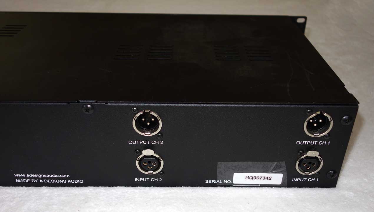 A Designs HM2EQ Hammer Dual-Channel Tube EQ w/12AT7 Tubes