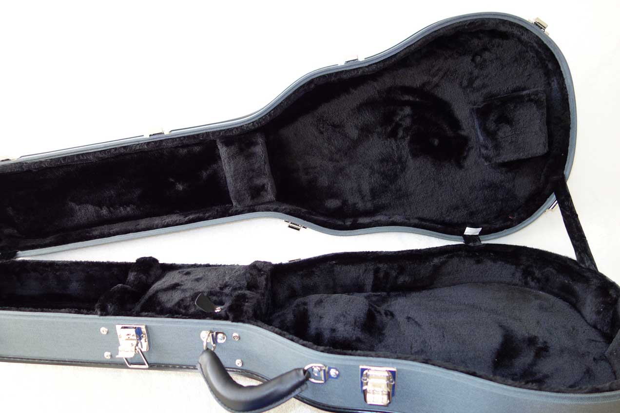 Ameritage AME-S-40 Les Paul Case, Silver Series, Professional 6-Ply Hardshell Arched Case