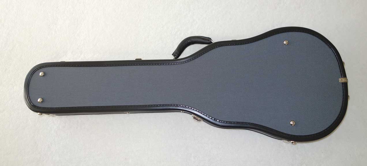 Ameritage AME-S-40 Les Paul Case, Silver Series, Professional 6-Ply Hardshell Arched Case