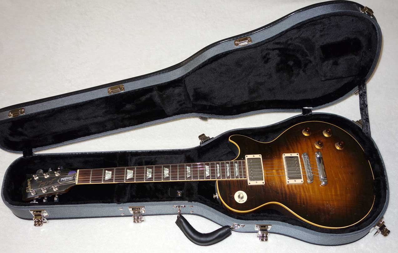 Ameritage AME-S-40 Les Paul Case, Silver Series, Professional 6-Ply Hardshell Arched Case