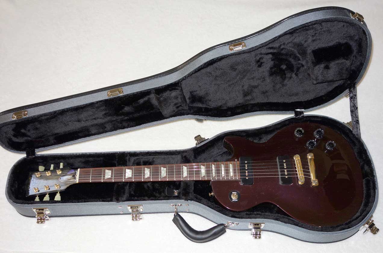 Ameritage AME-S-40 Les Paul Case, Silver Series, Professional 6-Ply Hardshell Arched Case