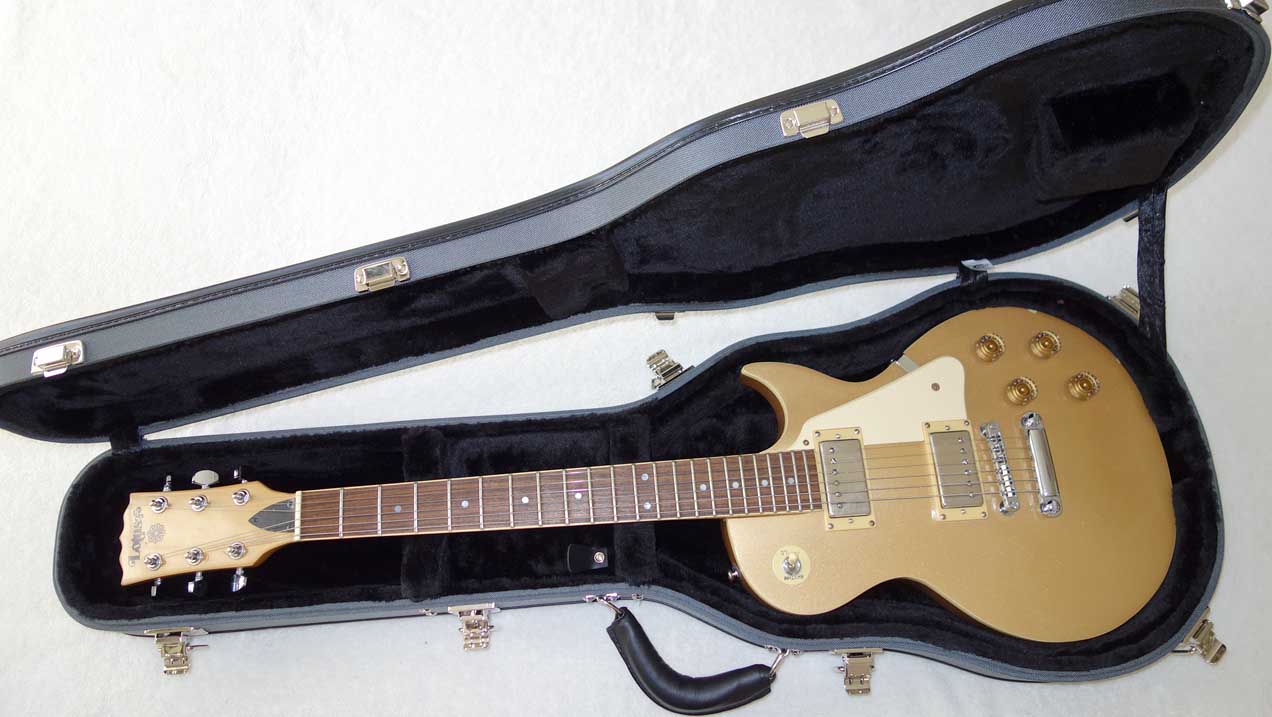 Ameritage AME-S-40 Les Paul Case, Silver Series, Professional 6-Ply Hardshell Arched Case