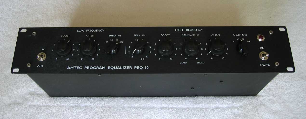 AMTEC PEQ-10 Pultec-Type Tube Equalizer PEQ-1a Tube EQ