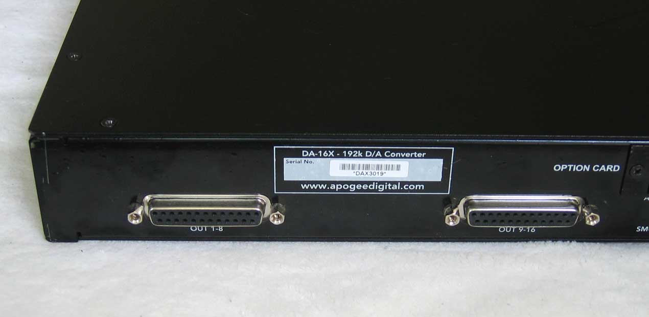 Apogee DA16x Digital to Analog 16-Channel Converter