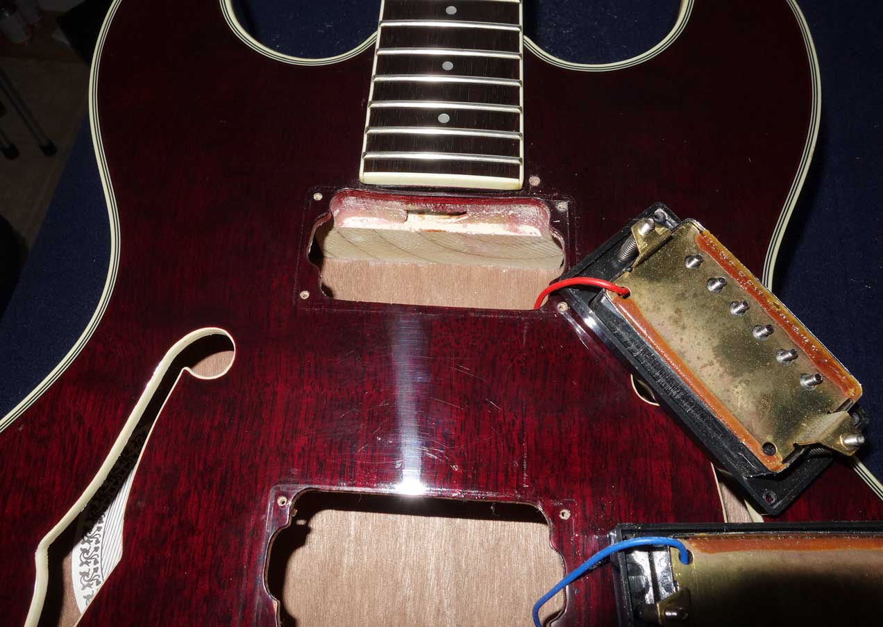 Vintage 1980s Aria Pro II TA-40 Hollow Body Guitar in Burgundy Wine, All Original