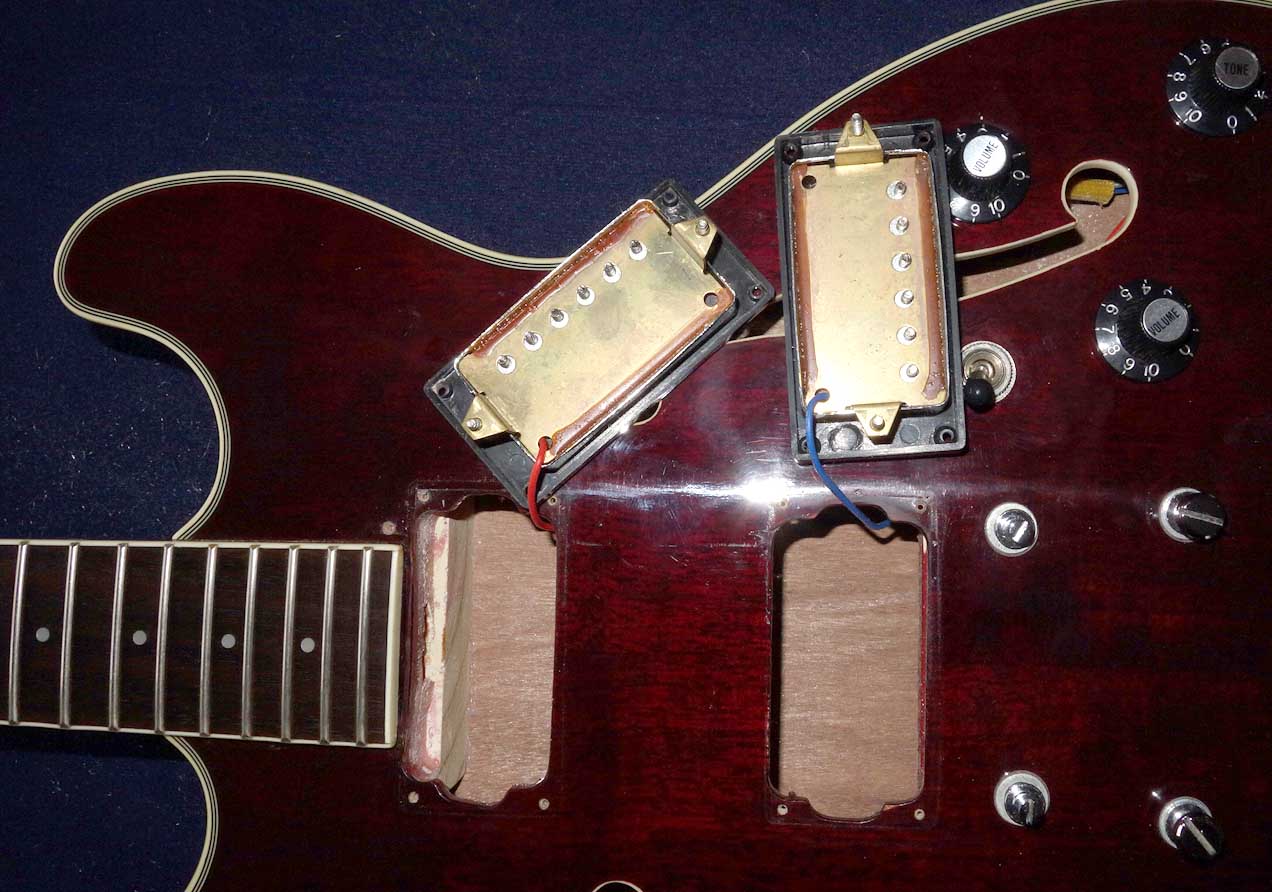 Vintage 1980s Aria Pro II TA-40 Hollow Body Guitar in Burgundy Wine, All Original