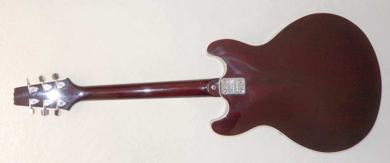 Vintage 1980s Aria Pro II TA-40 Hollow Body Guitar in Burgundy Wine, All Original