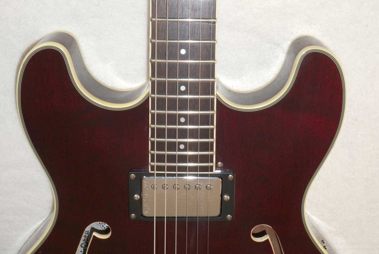 Vintage 1980s Aria Pro II TA-40 Hollow Body Guitar in Burgundy Wine, All Original