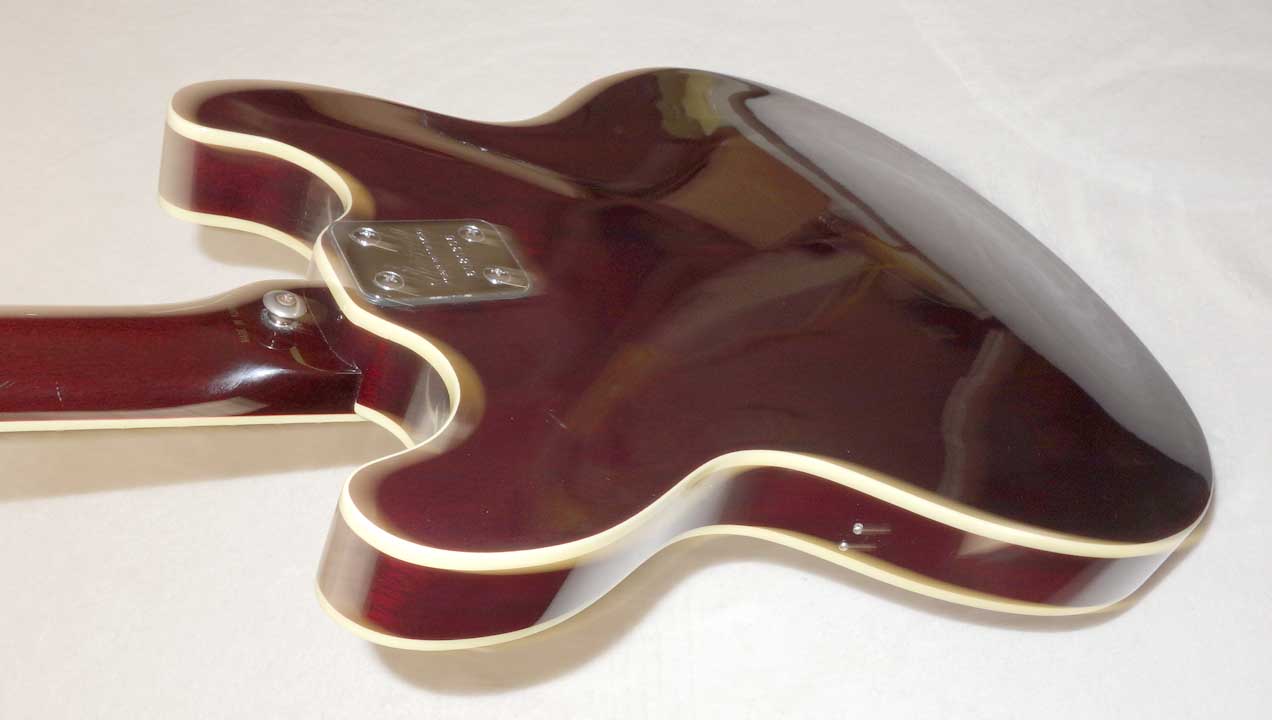Vintage 1980s Aria Pro II TA-40 Hollow Body Guitar in Burgundy Wine, All Original