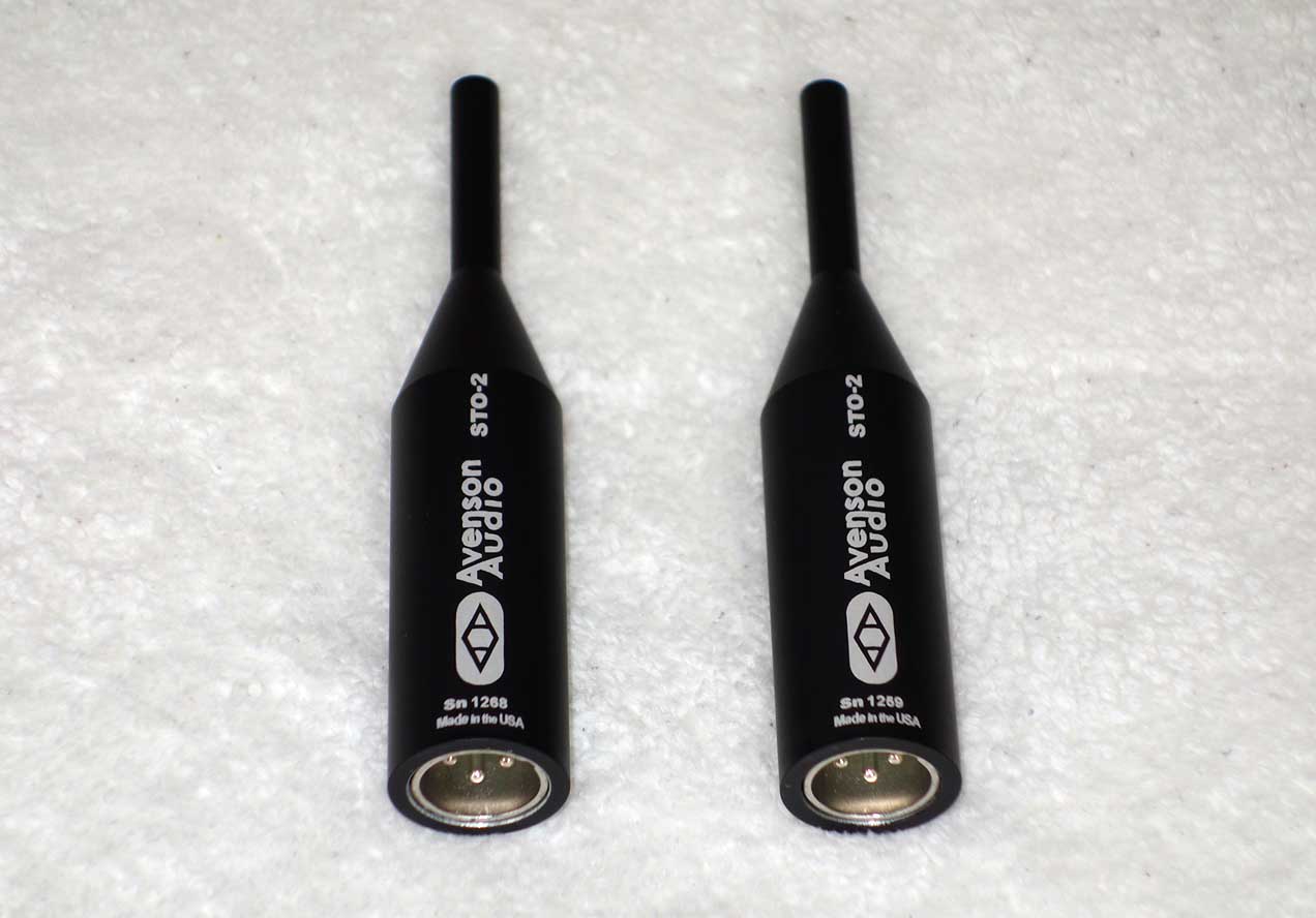 NEW Avenson Audio STO-2 Condenser Mic Matched Pair w/Wood Box, Mic Clips, Omni Pattern