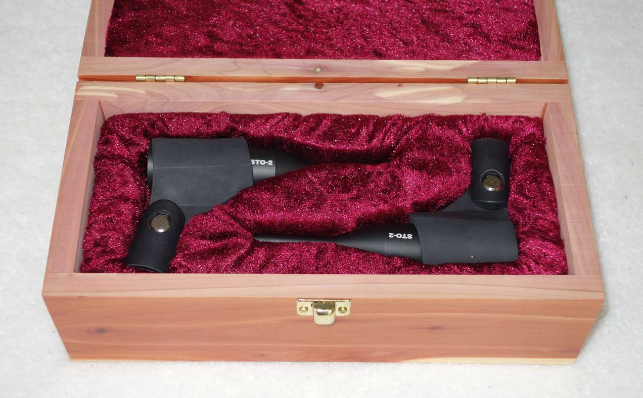 NEW Avenson Audio STO-2 Condenser Mic Matched Pair w/Wood Box, Mic Clips, Omni Pattern
