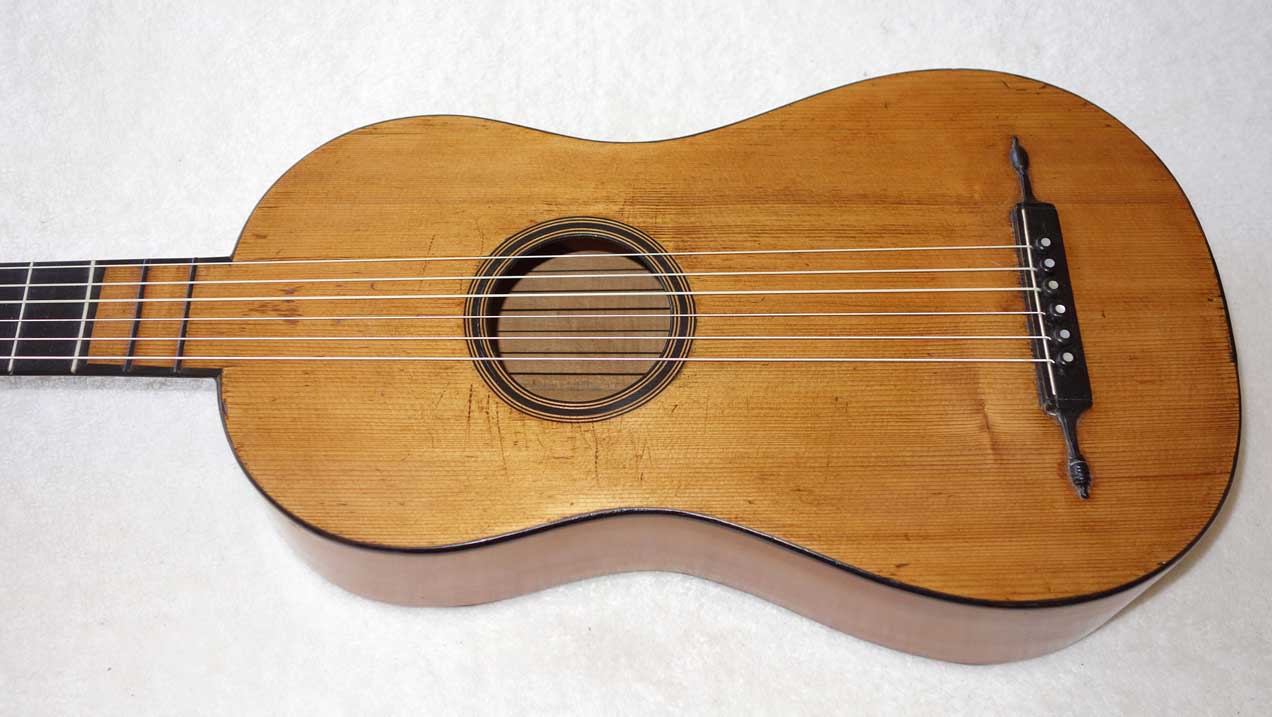 Mazarand Romantic Guitar from Mirecourt, France, 1808