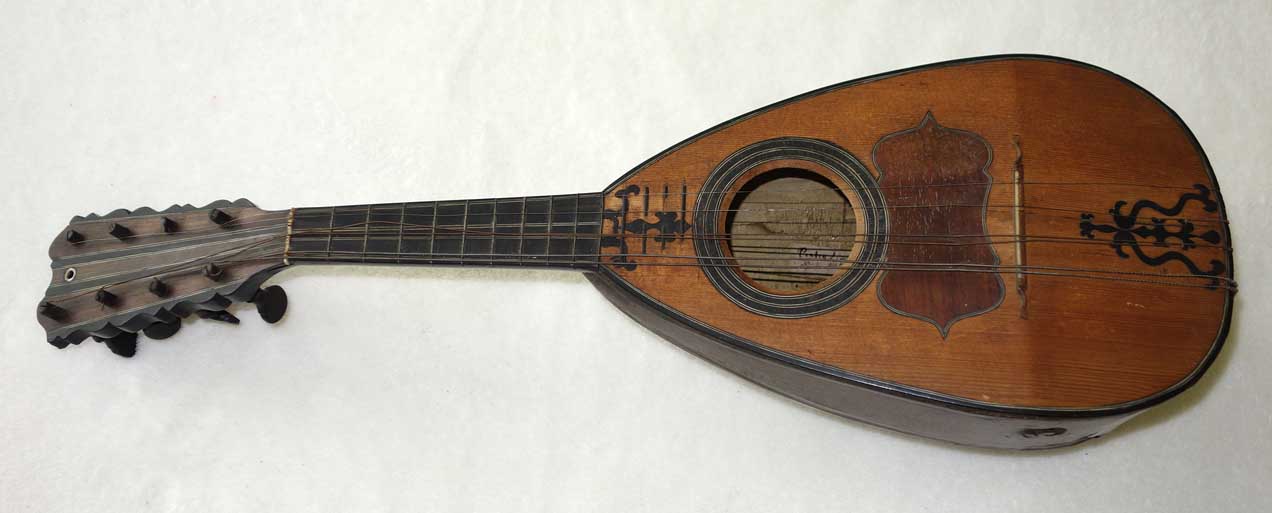 1765 Pietro Lippi (Napolitana fece Marseglia, Italy) Baroque Mandolin, Spruce Top