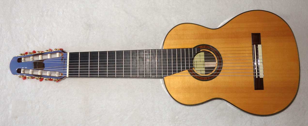 Bartolex SLS10 Classical 10-String Guitar w/Case, Spruce Top