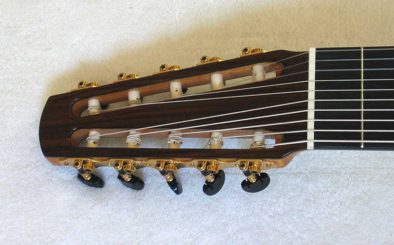 BARTOLEX SRS10 10-String Classical Harp Guitar, Spruce Top, w/ Hardshell  Case