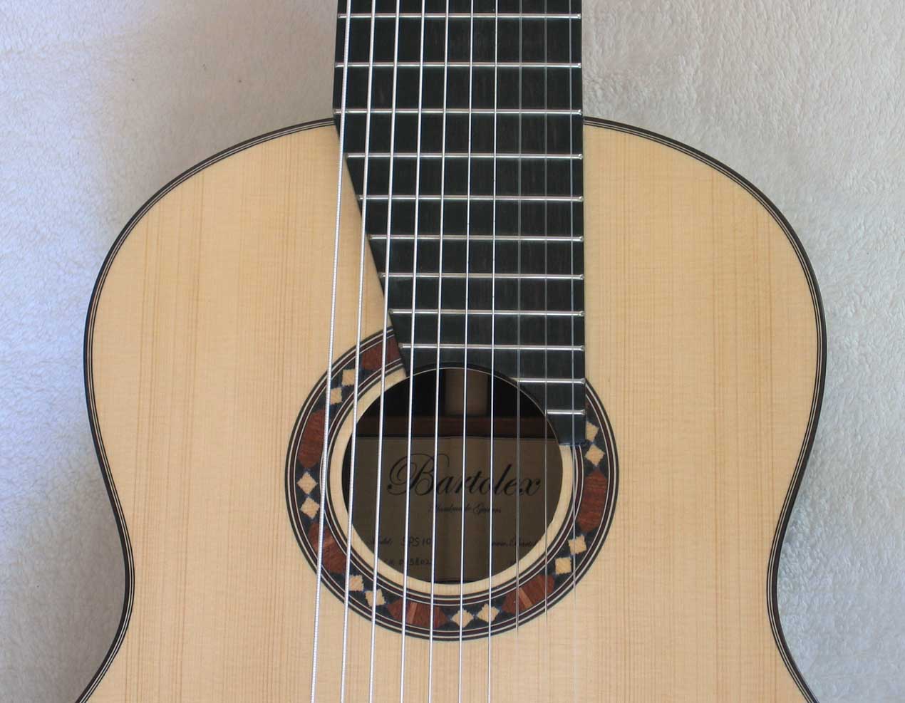 BARTOLEX SRS10 10-String Classical Harp Guitar, Spruce Top, w/ Hardshell  Case