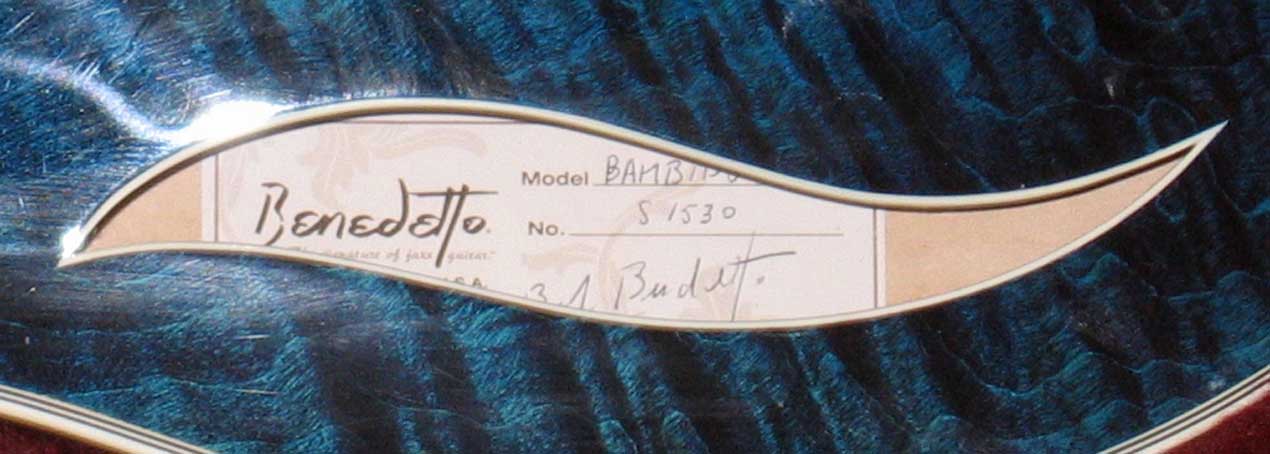 BENEDETTO one-off Bambino Deluxe Blue Blaze