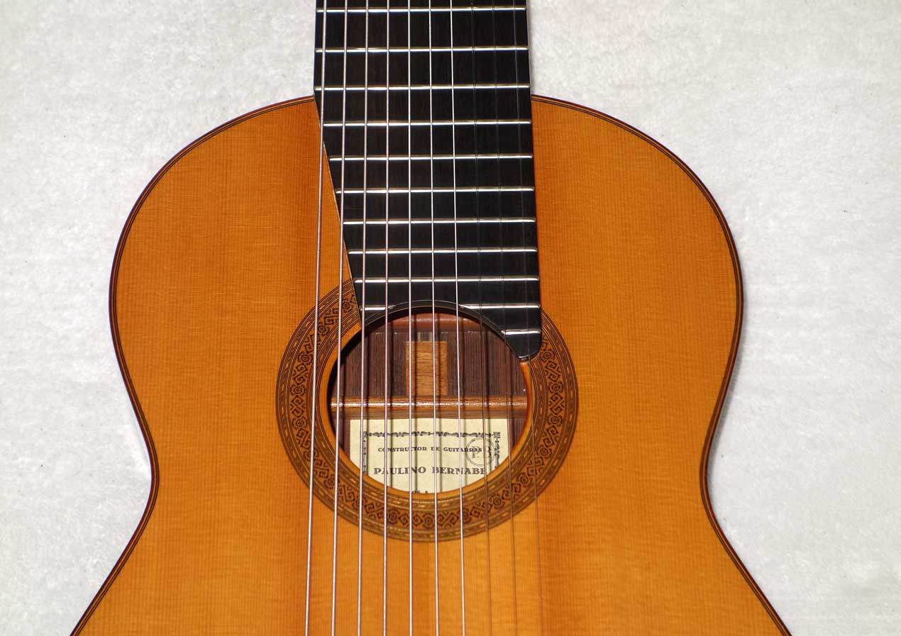 1977 Paulino Bernabe 10-String Classical Harp Guitar w/ Case, [Spruce / Brazilian]