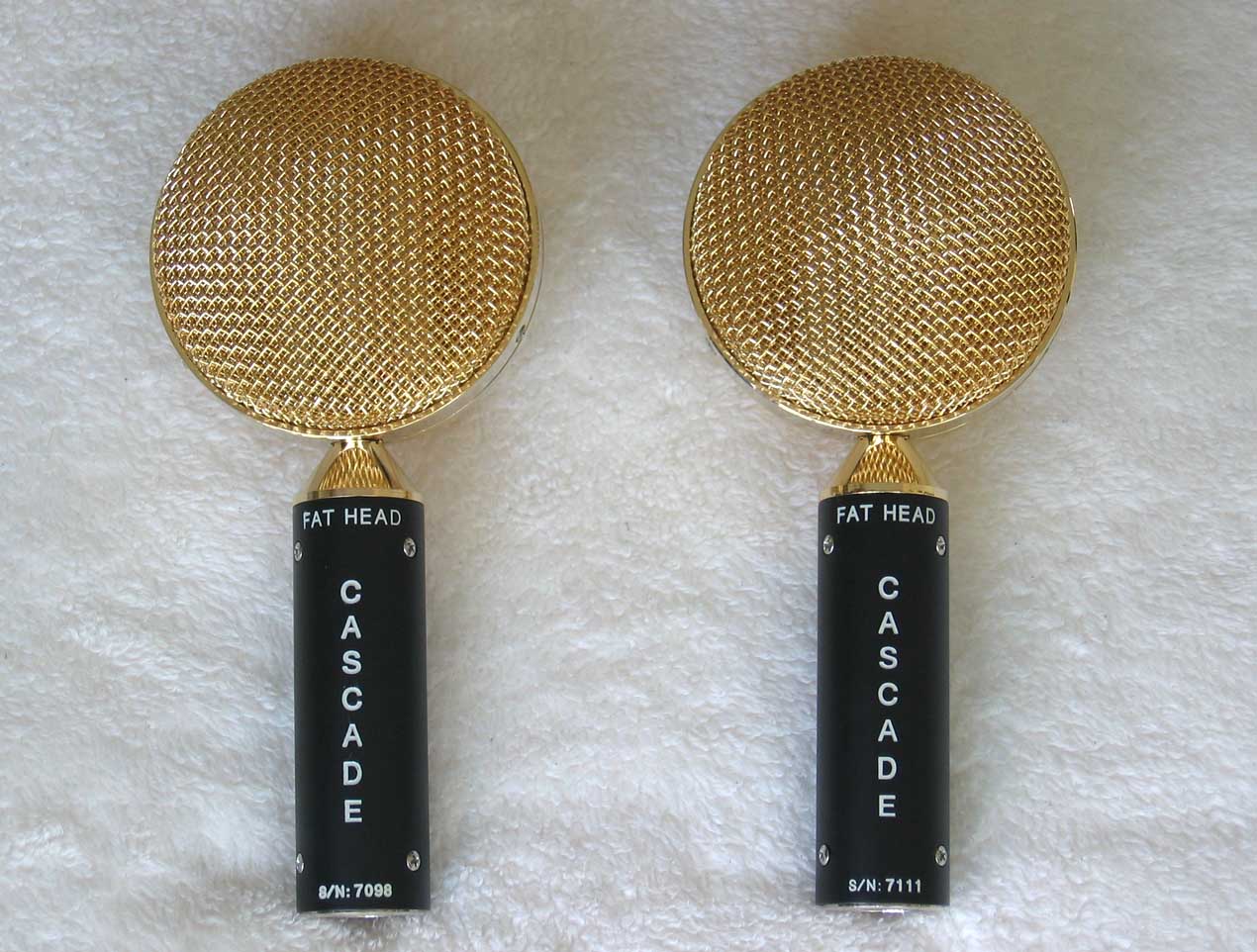 NEW Cascade FAT HEAD Gold Scoop Stereo Set Upgraded w/ AMI TR42 Ribbon Transformers