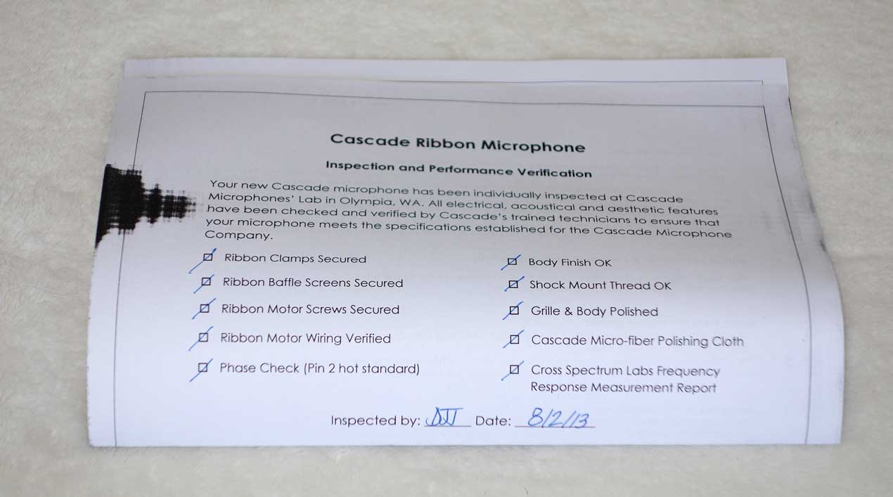 Cascade FAT HEAD BE Ribbon Mic Upgraded with AMI TR42 Transformer w/ Soft Pouch, Clip