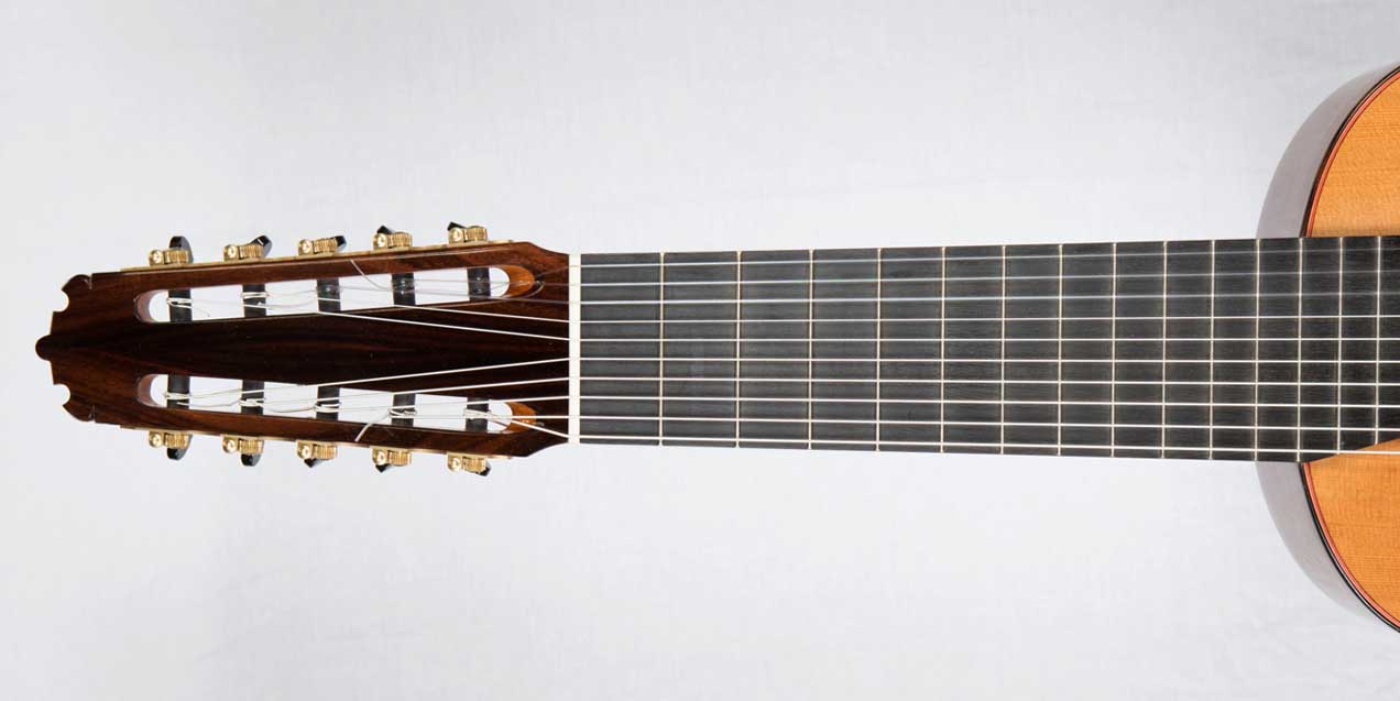 New Cathedral 40 Classical 10-String Harp Guitar in Cedar / Madagascar Rosewood, by Lucio Nunez