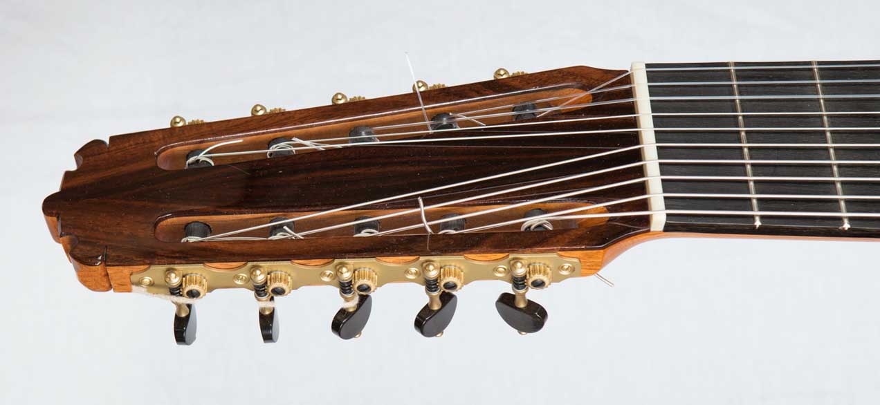 New Cathedral 40 Classical 10-String Harp Guitar in Cedar / Madagascar Rosewood, by Lucio Nunez