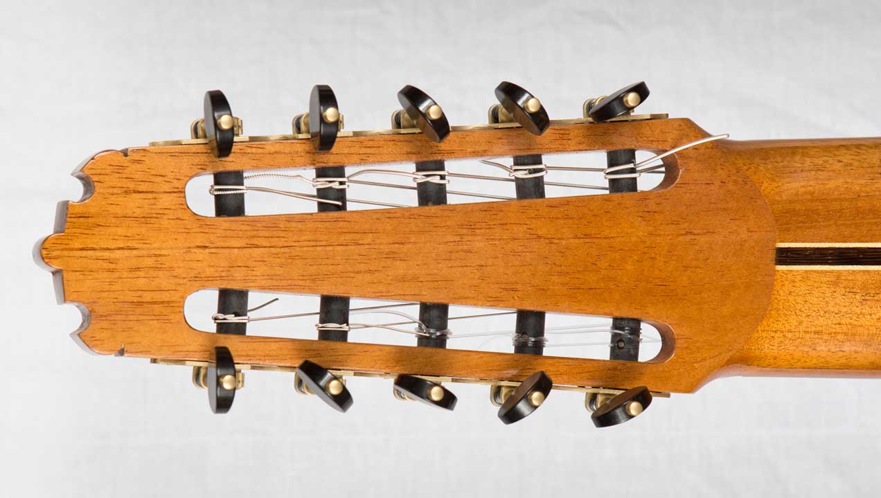 New Cathedral 40 Classical 10-String Harp Guitar in Cedar / Madagascar Rosewood, by Lucio Nunez