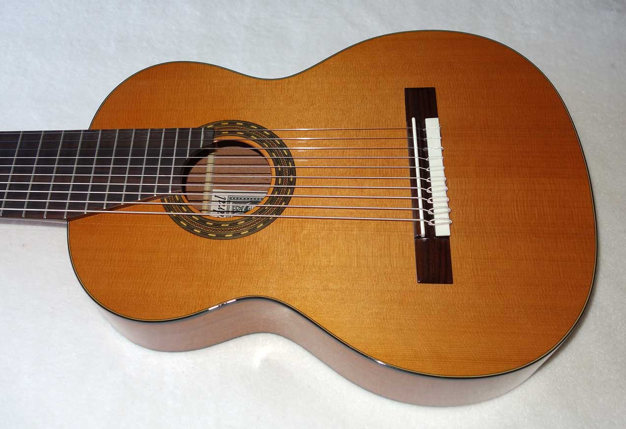 Cathedral Guitar 2015 Model 125 Ten-String Classical Harp Guitar, w/Hardshell Case [Decacorde]