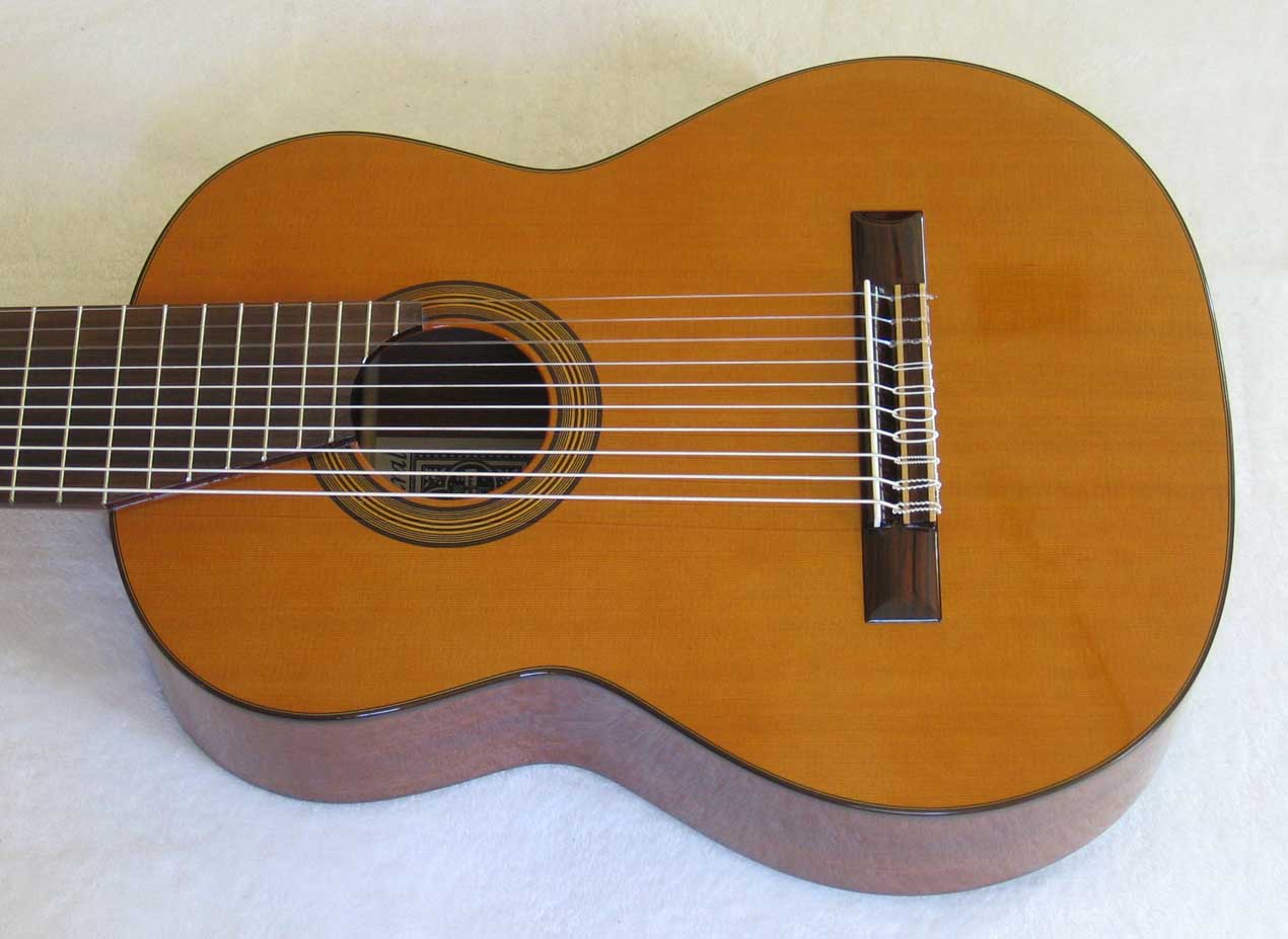 Cathedral Guitar Model 15 Cedar / Mahogany Classical 10-String Harp Guitar w/ Case