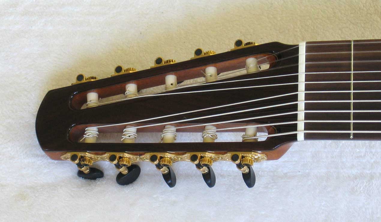 Cathedral Guitar Model 15 Cedar / Mahogany Classical 10-String Harp Guitar w/ Case
