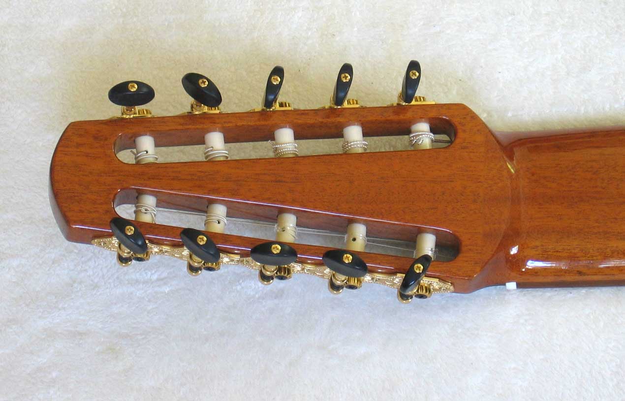 Cathedral Guitar Model 15 Cedar / Mahogany Classical 10-String Harp Guitar w/ Case