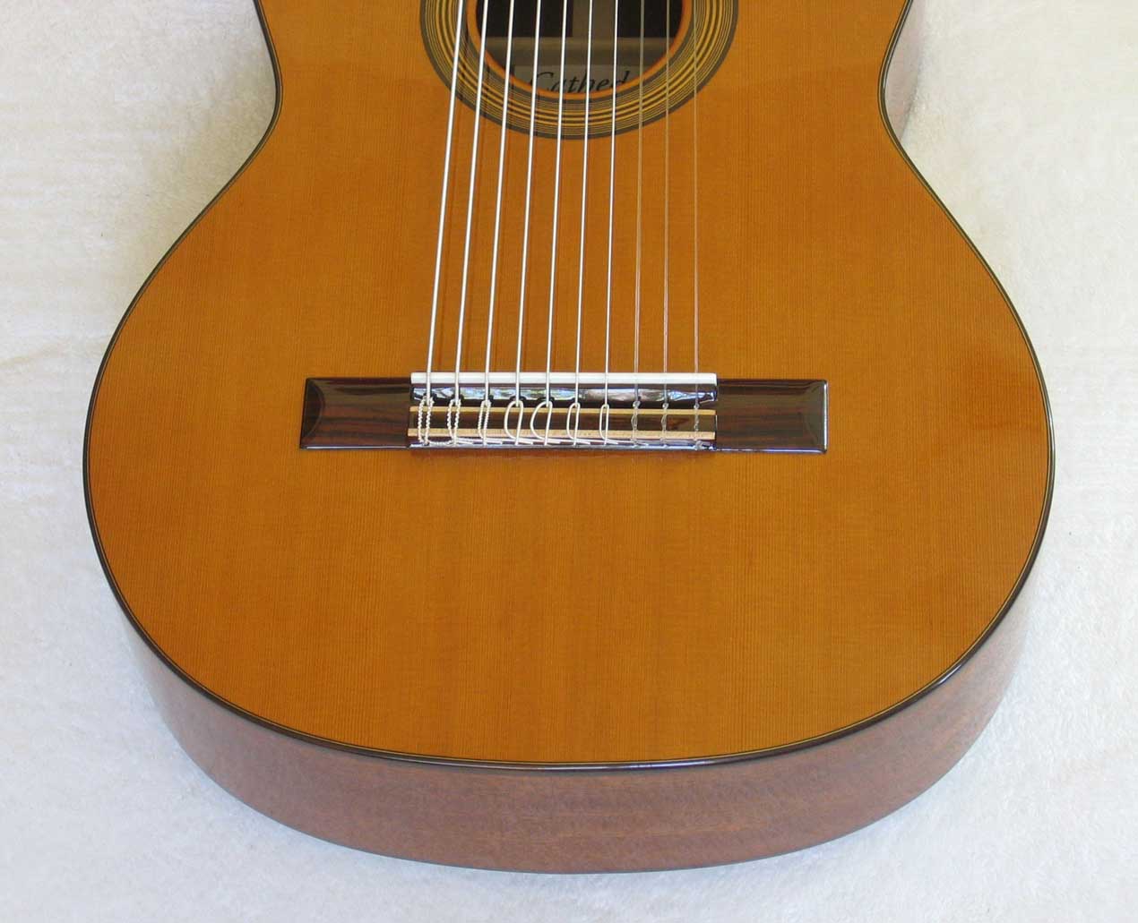 Cathedral Guitar Model 15 Cedar / Mahogany Classical 10-String Harp Guitar w/ Case