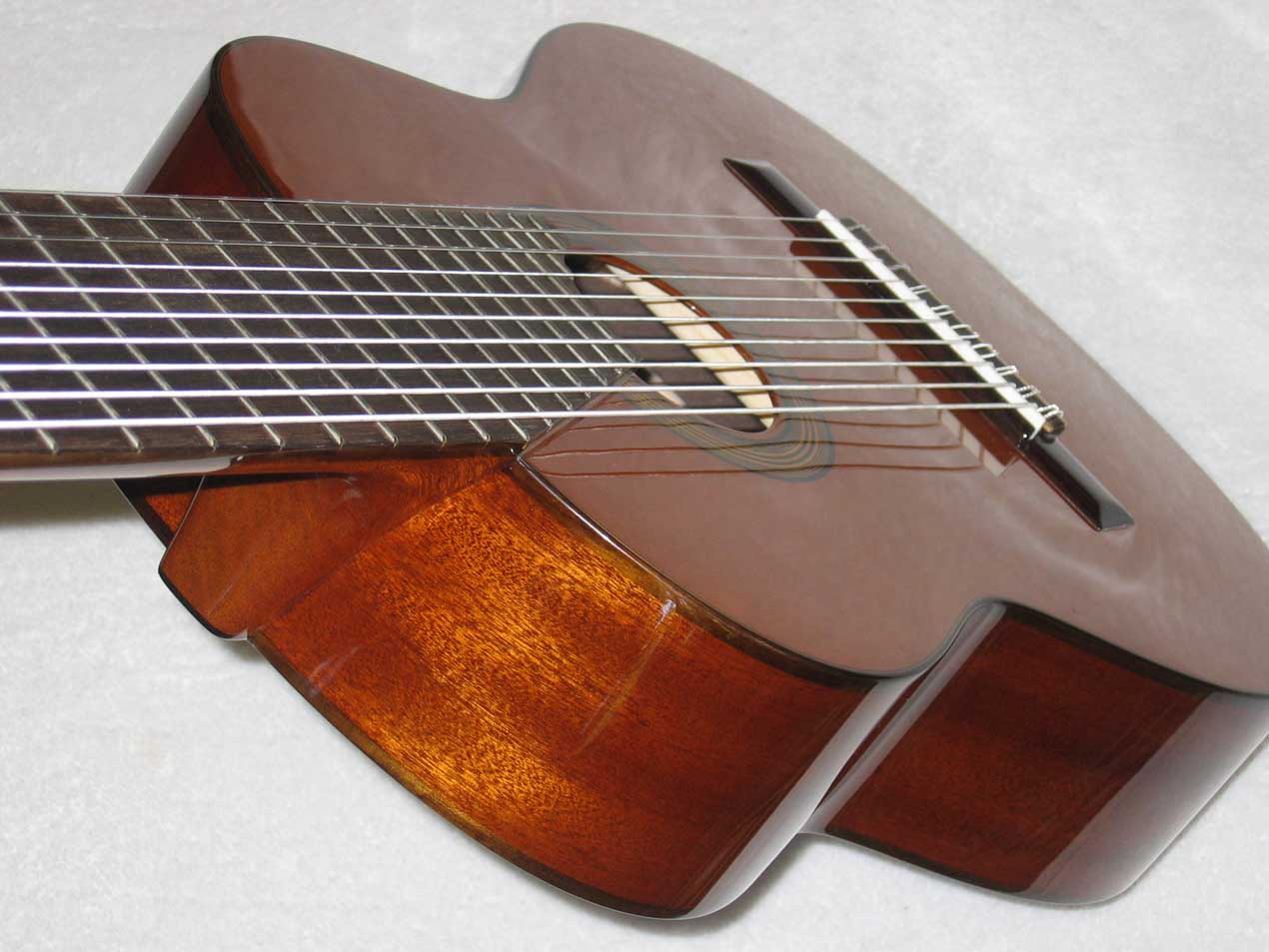 Cathedral Guitar Model 15 Cedar / Mahogany Classical 10-String Harp Guitar w/ Case
