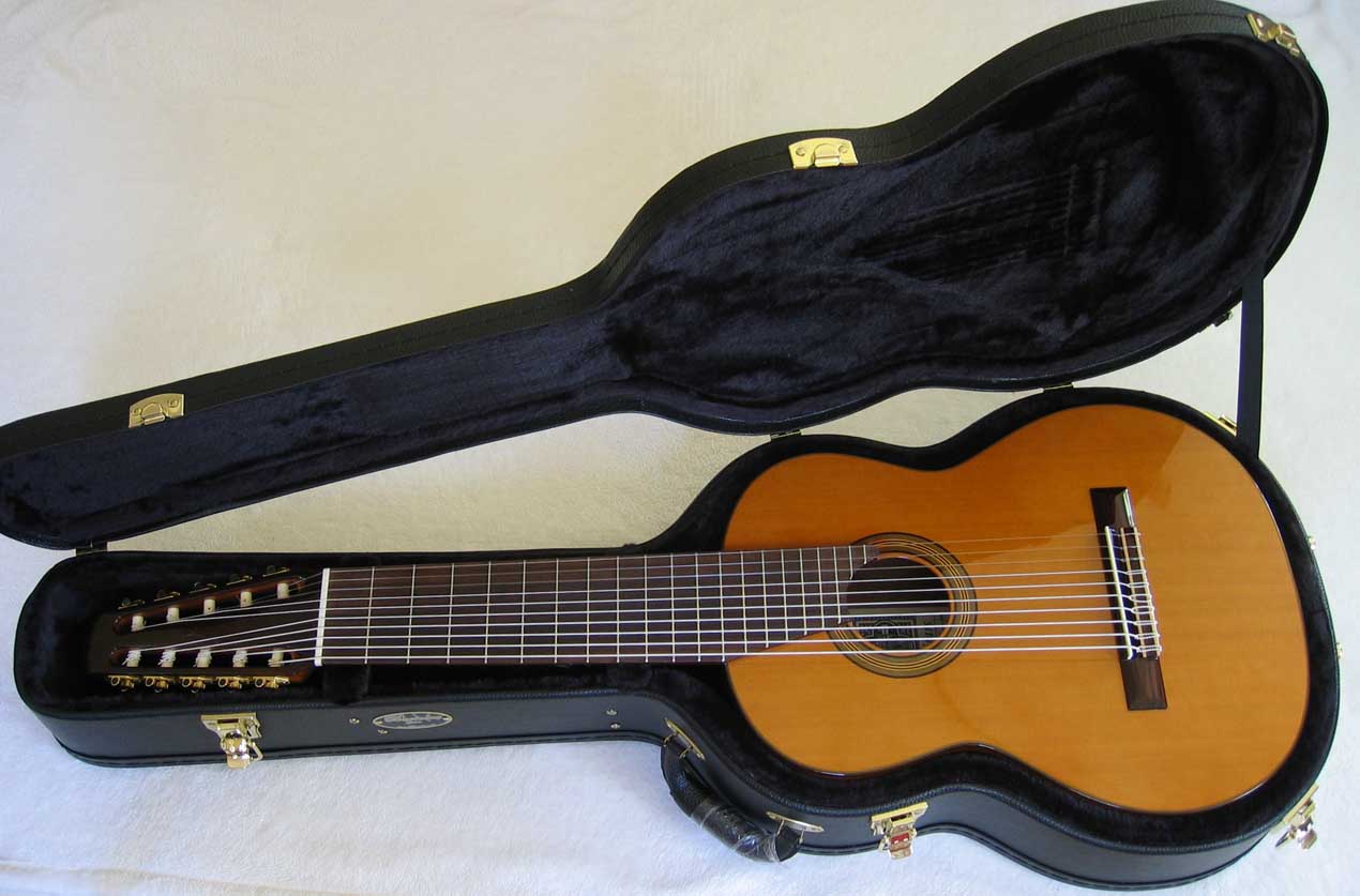 Cathedral Guitar Model 15 Cedar / Mahogany Classical 10-String Harp Guitar w/ Case