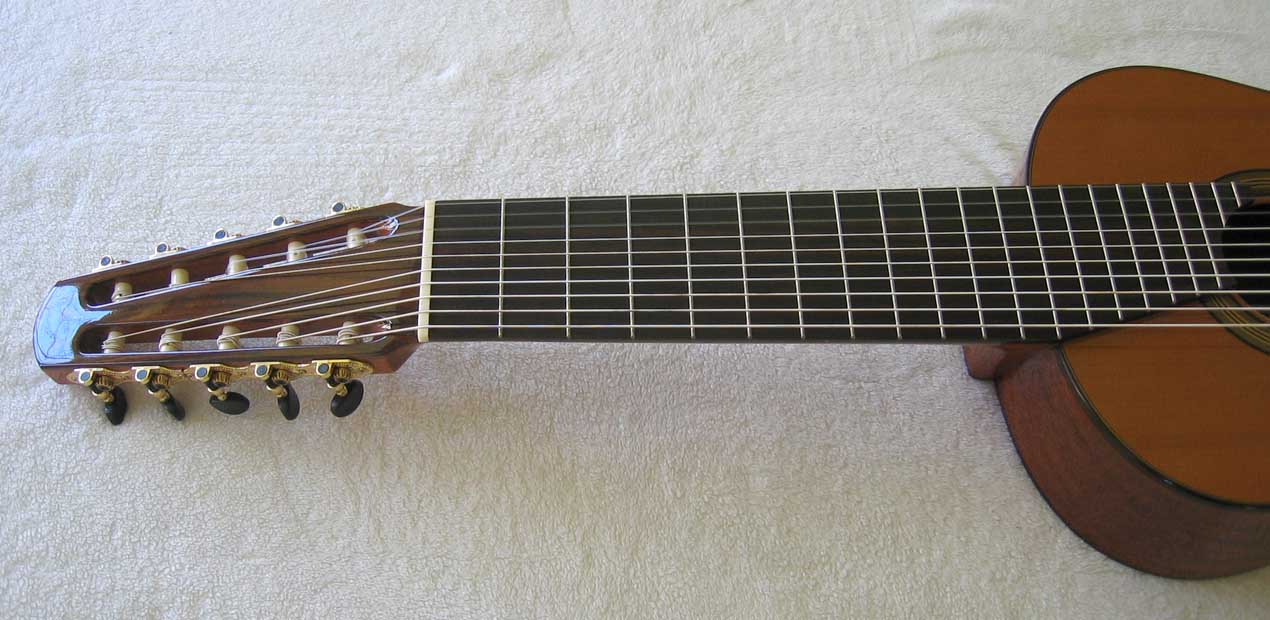 Cathedral Guitar Model 15 Cedar / Mahogany Classical 10-String Harp Guitar w/ Case