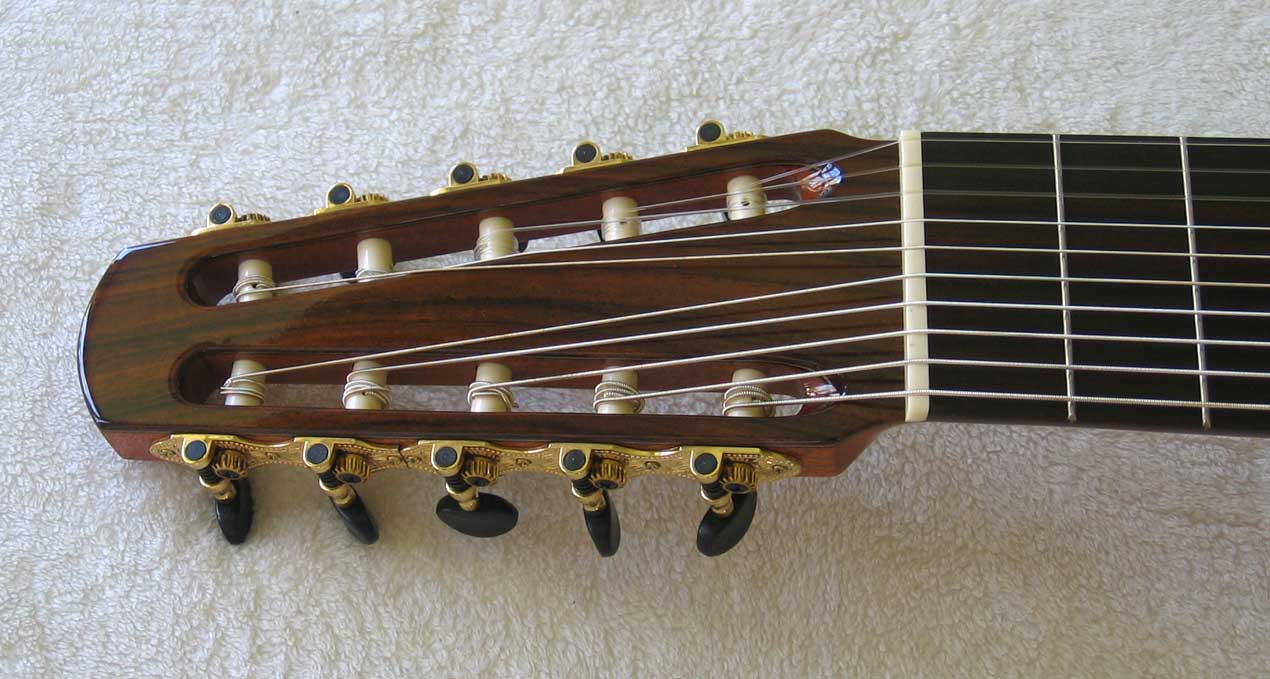 Cathedral Guitar Model 15 Cedar / Mahogany Classical 10-String Harp Guitar w/ Case