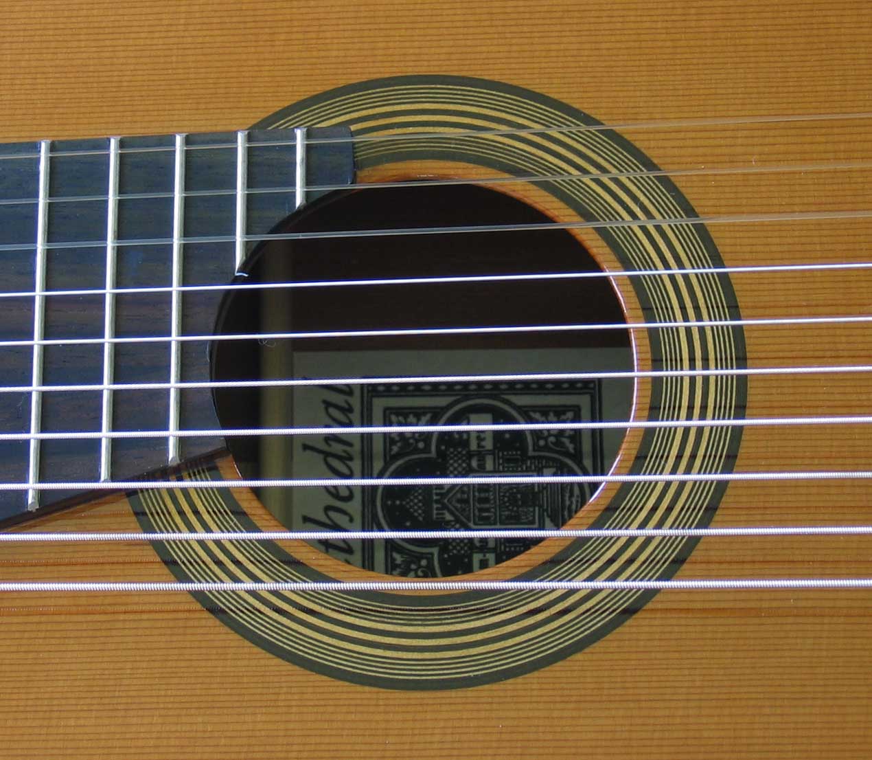 Cathedral Guitar Model 15 Cedar / Mahogany Classical 10-String Harp Guitar w/ Case
