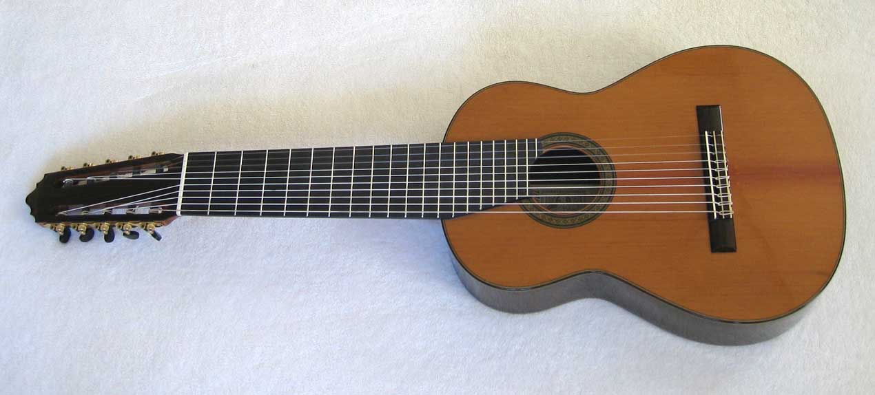 Cathedral Guitars Model 40 10-String Classical Harp Guitar, Copy of a 1984 Ramirez De Camera 1a