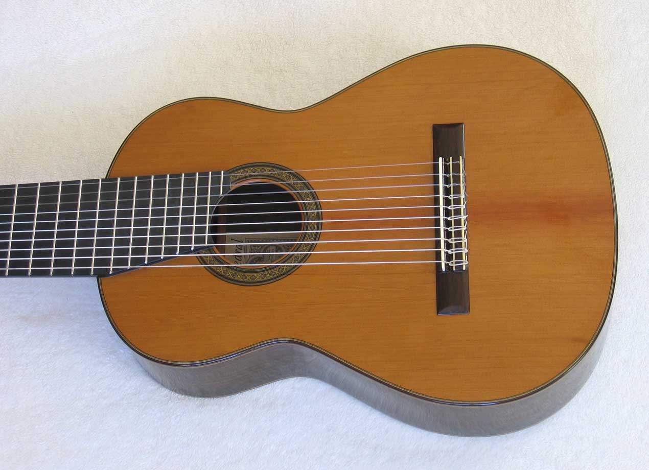 Cathedral Guitars Model 40 10-String Classical Harp Guitar, Copy of a 1984 Ramirez De Camera 1a