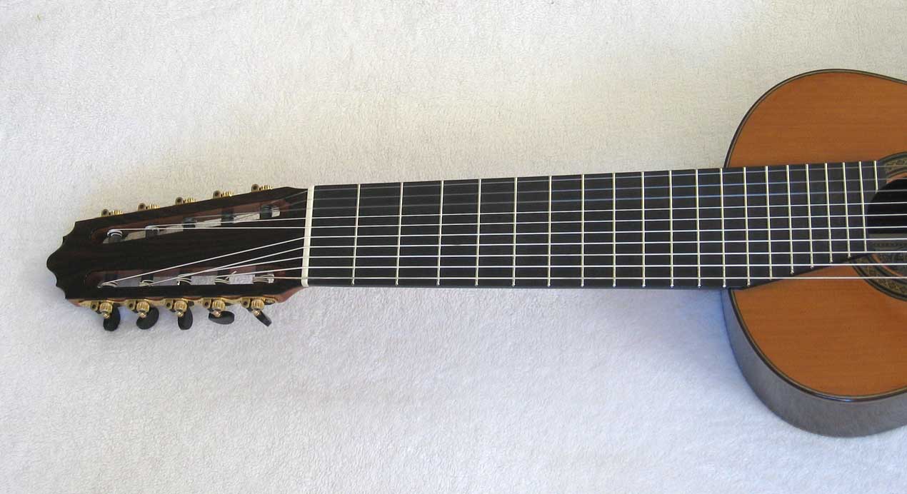 Cathedral Guitars Model 40 10-String Classical Harp Guitar, Copy of a 1984 Ramirez De Camera 1a