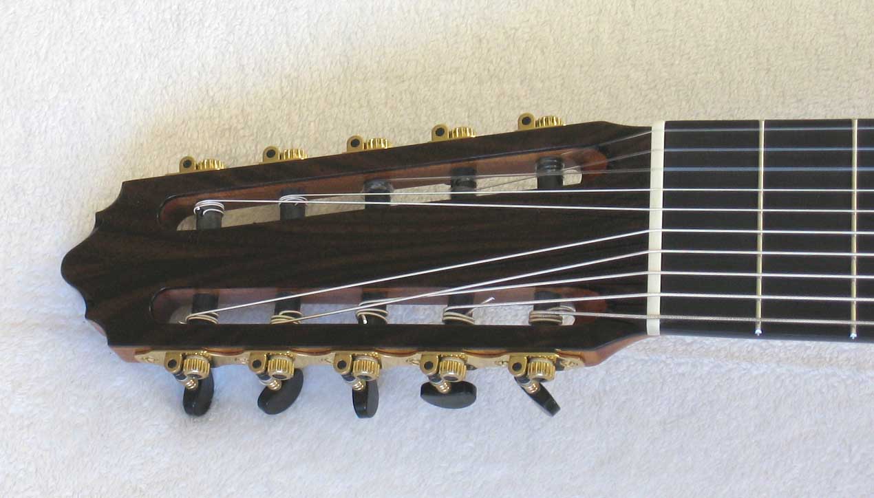 Cathedral Guitars Model 40 10-String Classical Harp Guitar, Copy of a 1984 Ramirez De Camera 1a