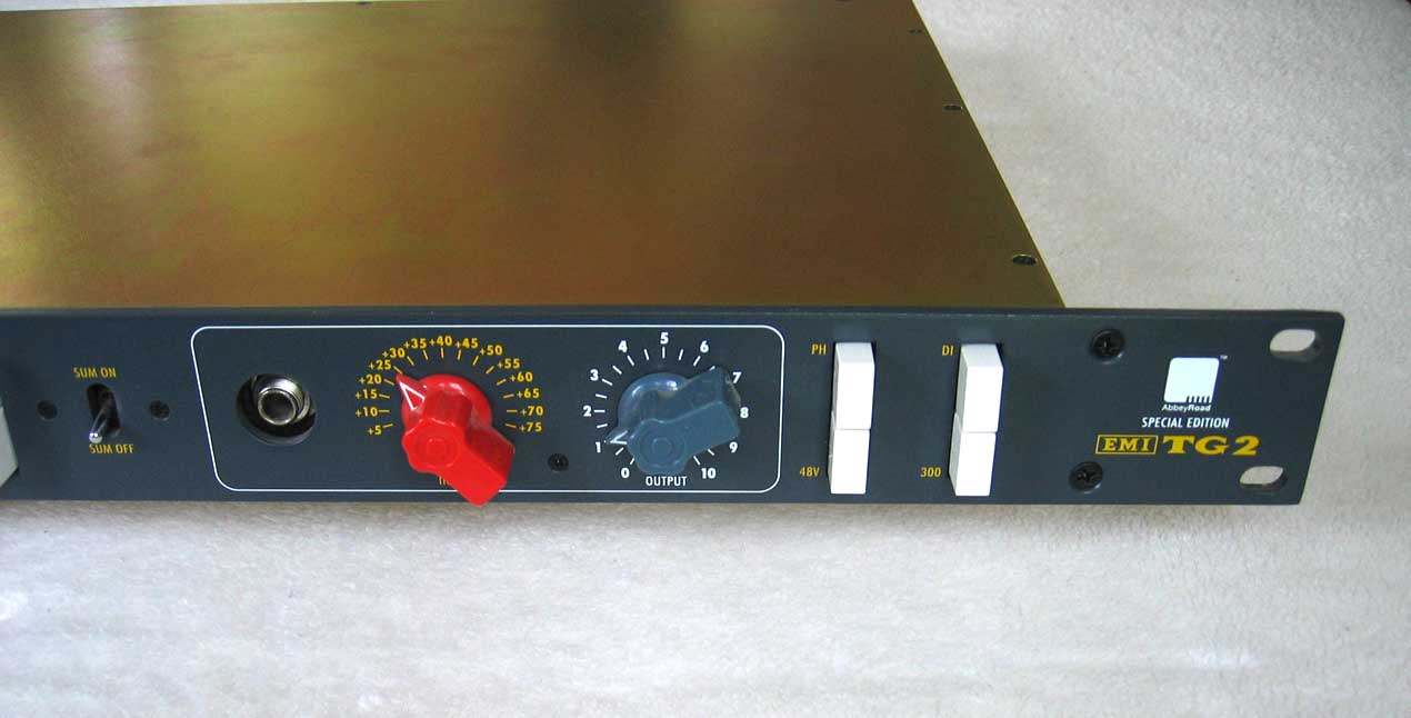 Chandler TG2 Mic Preamp DI with EMI Abbey Road TG console Circuit