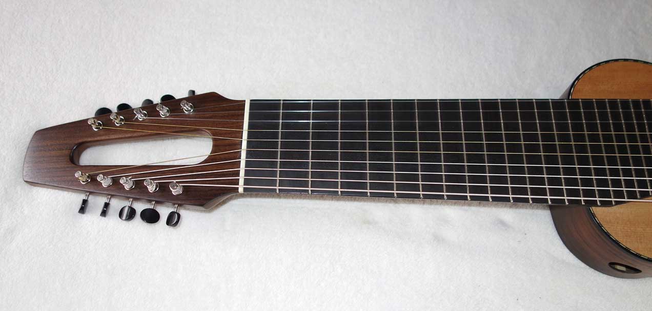 Cordoba Mini Travel Guitar -- 10-String Conversion by Scupltor / Musician Terry Schmitter