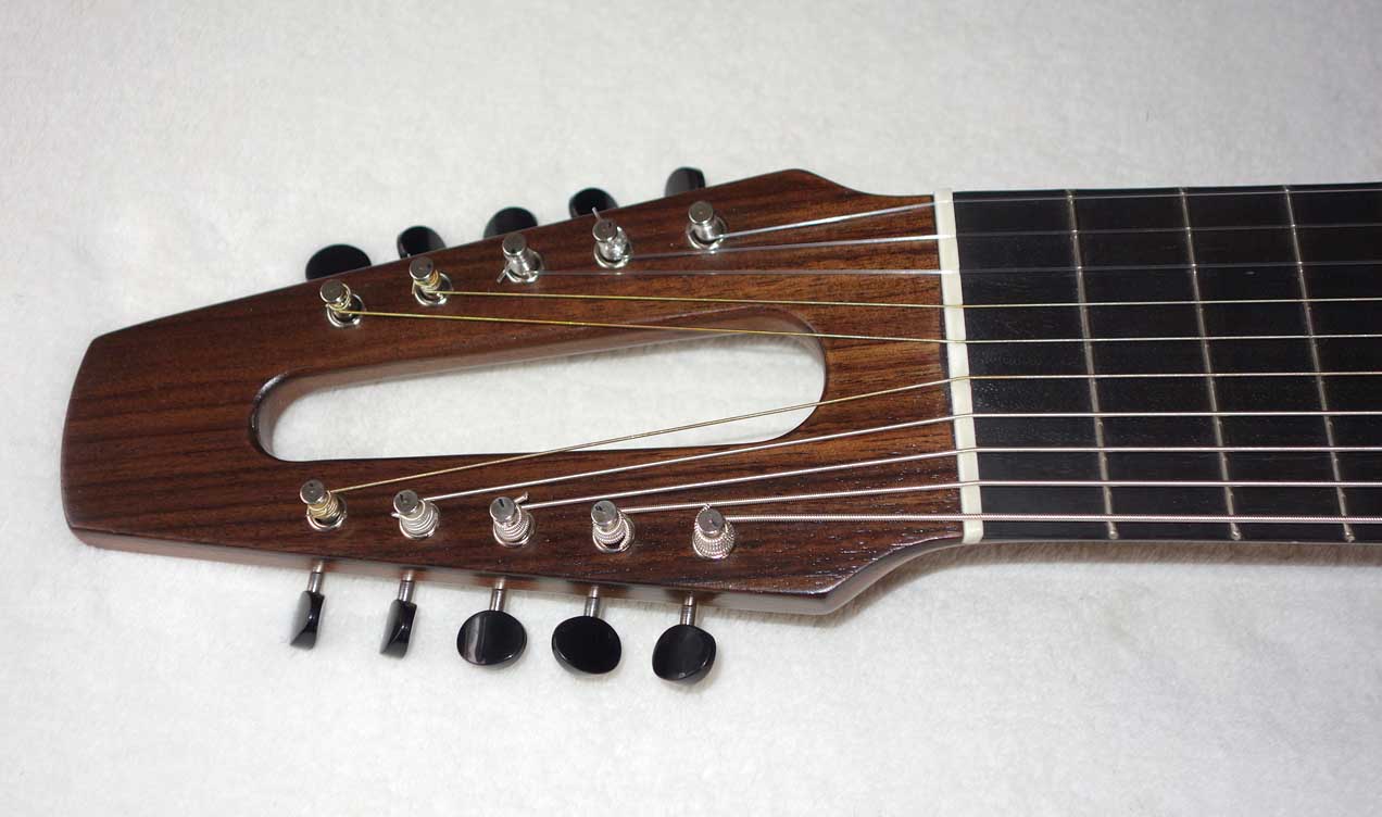 Cordoba Mini Travel Guitar -- 10-String Conversion by Scupltor / Musician Terry Schmitter