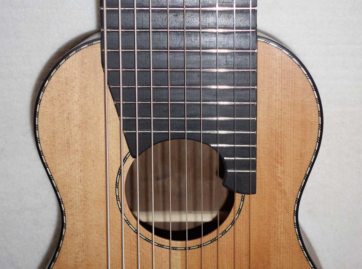 Cordoba Mini Travel Guitar -- 10-String Conversion by Scupltor / Musician Terry Schmitter